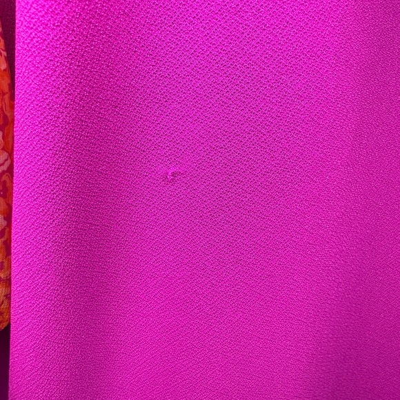 CeCe Pink Top with Orange Floral Sleeves - Picture 9 of 10